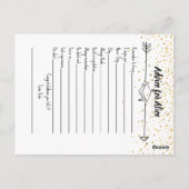 卒業生への賢明な言葉のノートカード ポストカード (裏面)