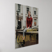 卒業生への贈り物トレンディー誌フォトカバー 箔ポスター (レイダウン)