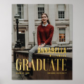 卒業生への贈り物トレンディー誌フォトカバー 箔ポスター (正面)