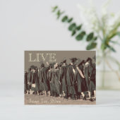 卒業生を卒業させる ポストカード (スタンド正面)