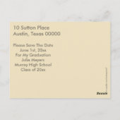 卒業生を卒業させる ポストカード (裏面)