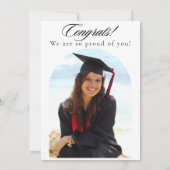 卒業生を祝って　卒業のお知らせ 招待状 (裏面)