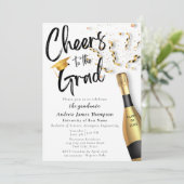 卒業生を祝って 卒業パーティーのお知らせ 招待状 (スタンド正面)