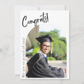 卒業生を祝って 卒業パーティーのお知らせ 招待状 (裏面)