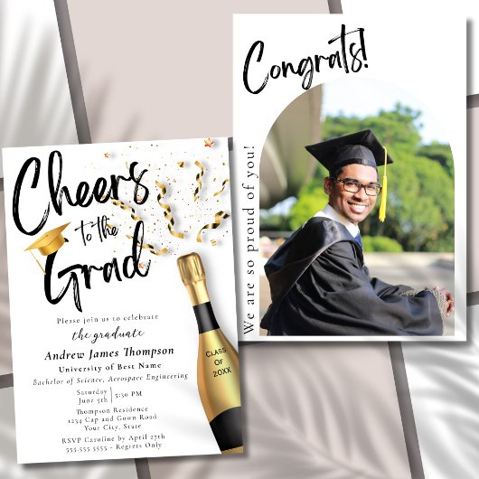 卒業生を祝って 卒業パーティーのお知らせ 招待状