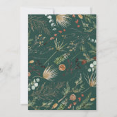 卒業生アーチ1写真緑の植物学モダン注 案内状 (裏面)