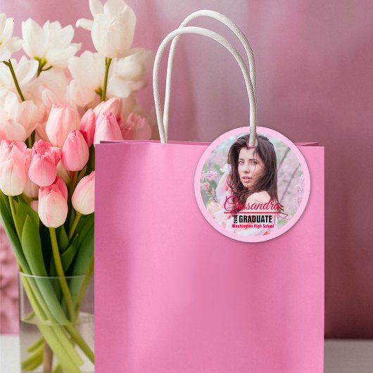 卒業生エレガントのカスタム写真 フェイバータグ