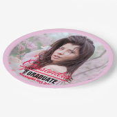 卒業生エレガントのカスタム写真 ペーパープレート (アングル)