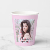 卒業生エレガントのカスタム写真 紙コップ (正面)
