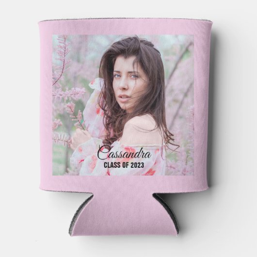 卒業生エレガントのカスタム写真 缶クーラー (正面)