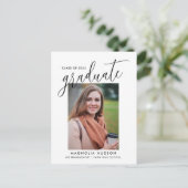 卒業生エレガントの授業を受けた写真卒業 ポストカード (スタンド正面)