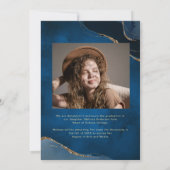 卒業生エレガントの青い海軍 案内状 (裏面)