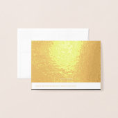 卒業生エレガント名おめでとう金ゴールド 箔カード (裏面封筒付き)