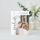 卒業生エレガント名写真卒業クラス ポストカード (スタンド正面)