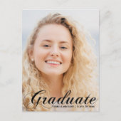 卒業生エレガント画2025年黒塗り台本 ポストカード (正面)