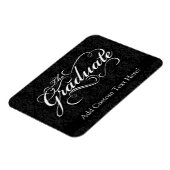 卒業生エレガント黒 マグネット (左側)