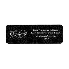 卒業生エレガント黒 ラベル