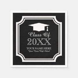 卒業生カスタムのための卒業式のナプキン スタンダードカクテルナプキン