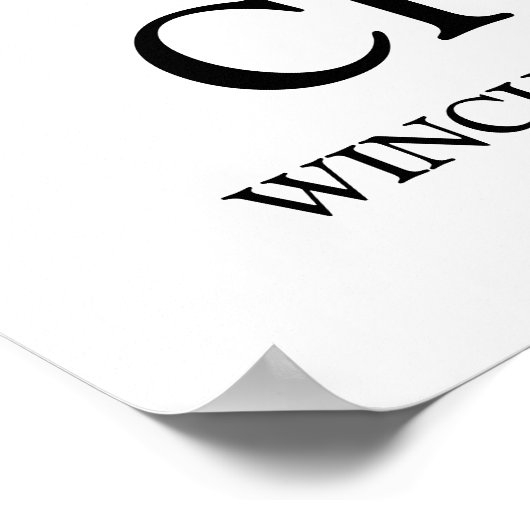 卒業生カスタムのブラックスクリプト文字 ポスター (角)