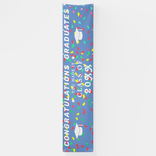 卒業生カスタム向けお尻バナー 横断幕 (縦)