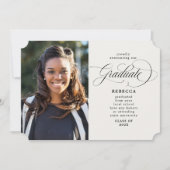 卒業生クラシックの写真卒業 案内状 (正面)