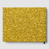 卒業生クラスのグリッターのパーソナライズ ゲストブック (裏面)