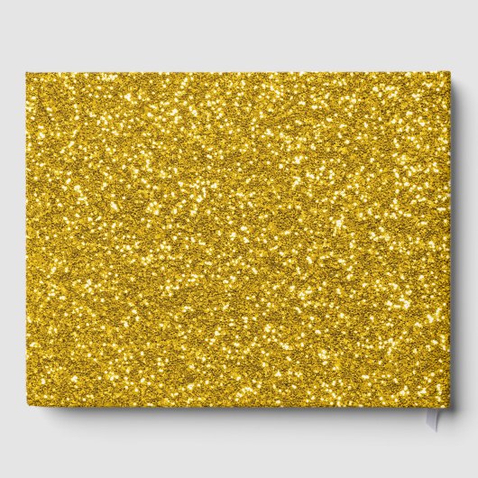 卒業生クラスのグリッターのパーソナライズ ゲストブック (裏面)