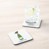 卒業生グラッドキャップシャンパン コースター (右側)