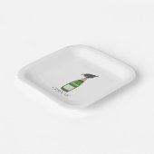 卒業生グラッドキャップシャンパーニュカスタムー ペーパープレート (傾斜あり)