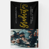 卒業生グル祝ープの写真パーティー 横断幕 (縦)