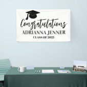 卒業生シンプルのモダン脚本 横断幕 (トレードショー)