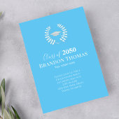 卒業生シンプルスタイリッシュミニマル写真賞受賞者 案内状