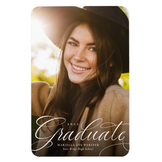 卒業生シンプル生縦型卒業磁石 マグネット (縦)