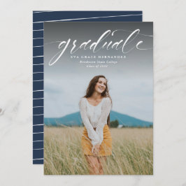 卒業生シンプル1名の写真卒業のお知らせ