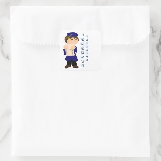 卒業生シール スクエアシール (バッグ)