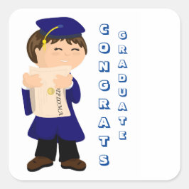 卒業生シール スクエアシール