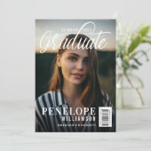 卒業生スクリプトフォトマガジン 卒業式 招待状 (スタンド正面)