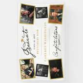 卒業生スタイリッシュ物6写真卒業パーティー 横断幕 (縦)