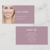 卒業生ネットワークモダン写真 名刺 (正面/裏面)