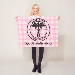 卒業生パーソナライズされたに対する医師ギフト フリースブランケット