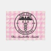 卒業生パーソナライズされたに対する医師ギフト フリースブランケット (正面(横))