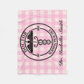 卒業生パーソナライズされたに対する医師ギフト フリースブランケット (正面)