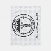 卒業生パーソナライズされたに対する医師ギフト フリースブランケット (正面)