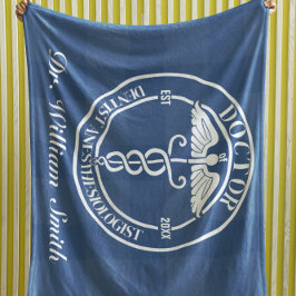 卒業生パーソナライズされたに対する医師ギフト フリースブランケット