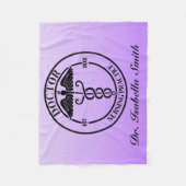 卒業生パーソナライズされたに対する医師ギフト フリースブランケット (正面)