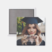 卒業生パーソナライズされたの写真、氏名、学年 マグネット (正面/裏面)