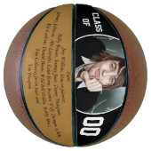 卒業生パーソナライズされたチームのメンバー年 バスケットボール (縦)