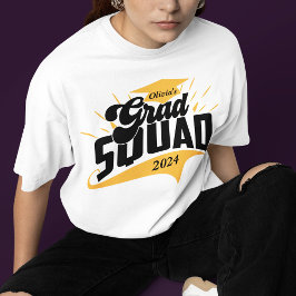 卒業生パーソナライズされた分一致 Tシャツ
