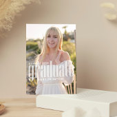 卒業生ミニマルシンプルスモダント写真2 ポストカード