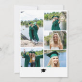 卒業生モダンが卒業発表を重ねる 案内状 (裏面)